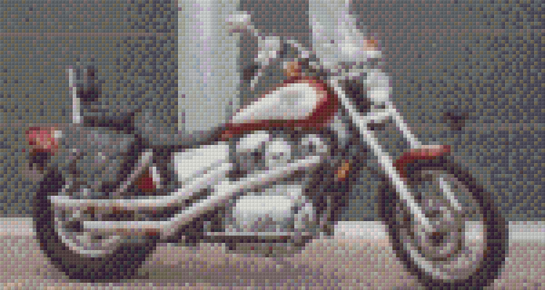 Motorbike Sixteen [6] Baseplate PixelHobby Mini-mosaic Art Kits image 0